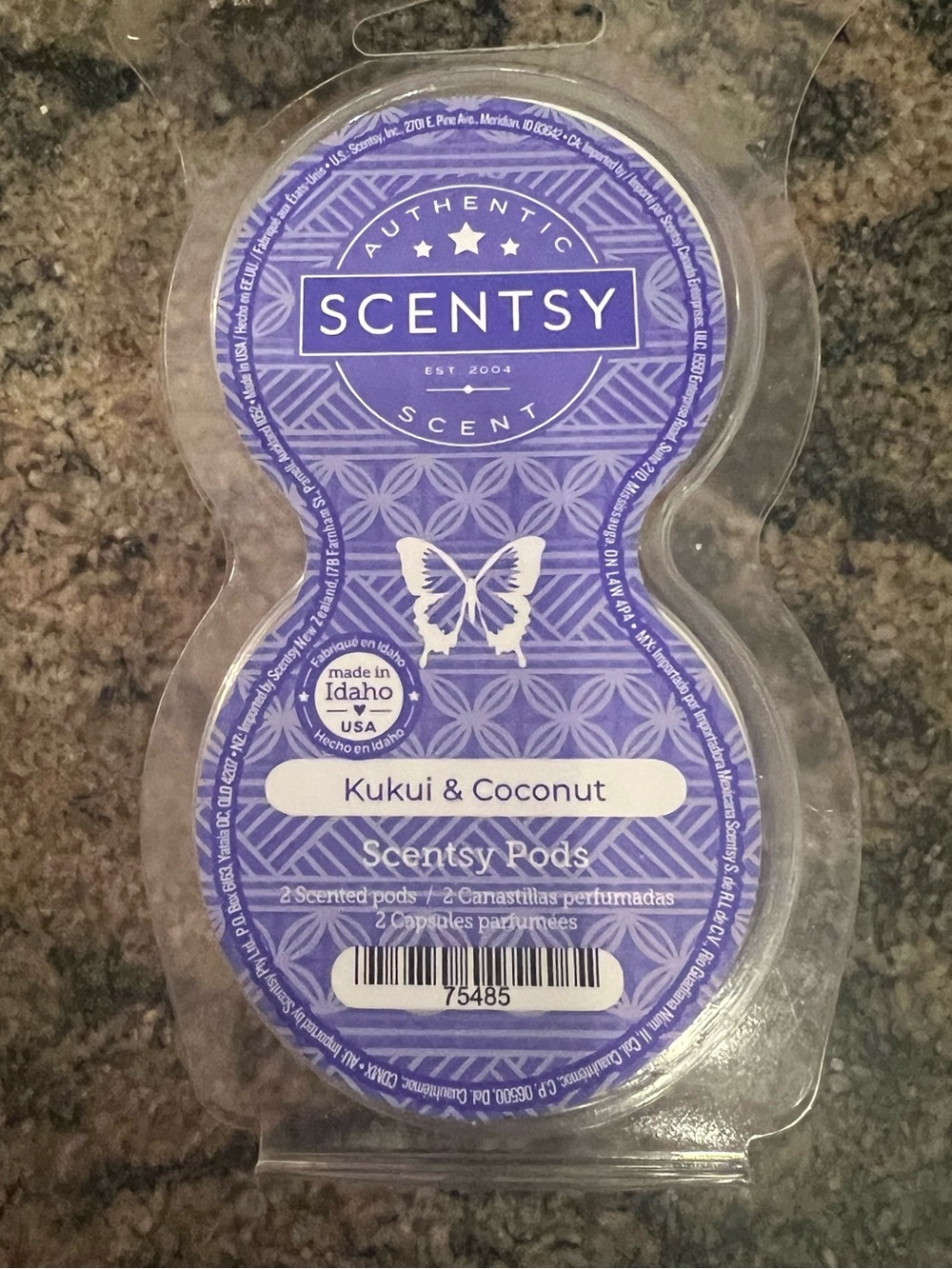 Brand New Scentsy Kukui & Coconut Scented Air Pods - Pack of 2